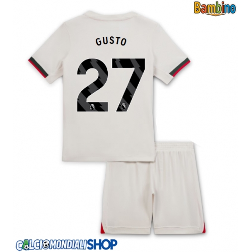 Maglie da calcio Chelsea Malo Gusto #27 Seconda Maglia Bambino 2025-26 Manica Corta + Pantaloni corti)